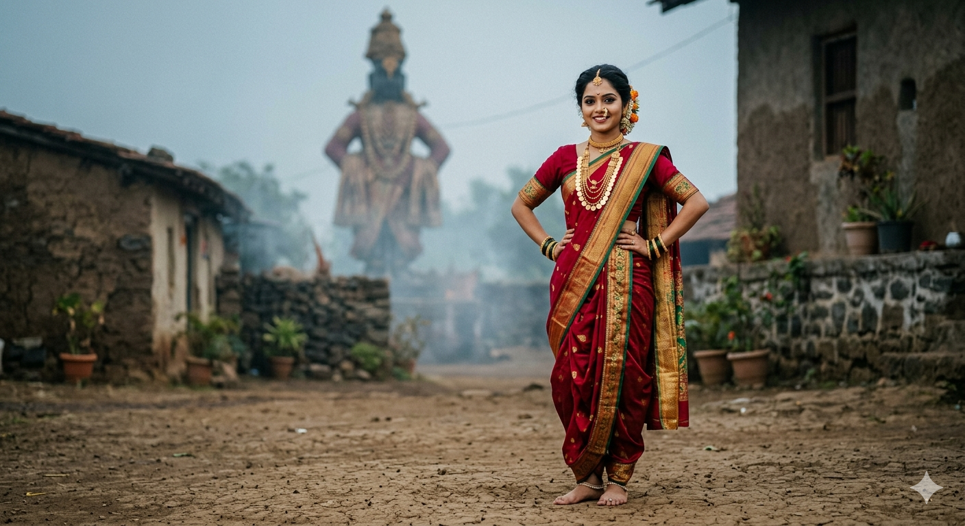 Vitthal-Rukmini  Marathi traditional portrait