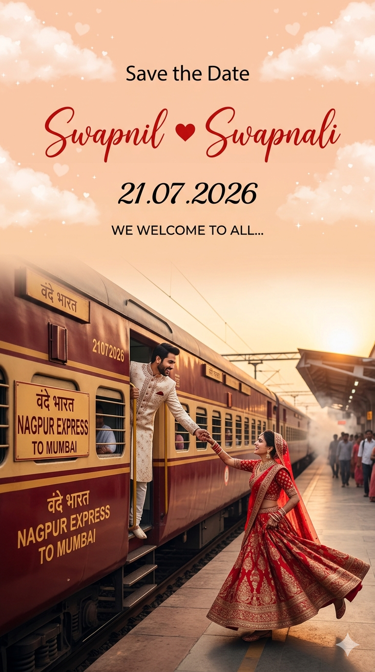 Save the Date invitation card